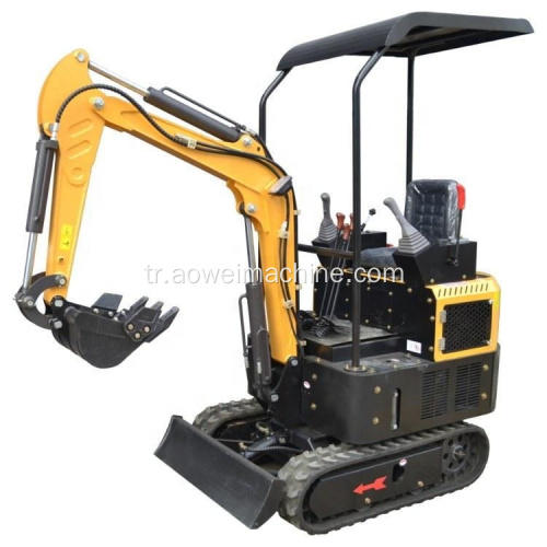 Mini Diggers İnşaat Makineleri Çekiçli 1ton Hidrolik Paletli Ekskavatör Fiyatı